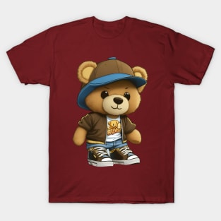 Brown Hip Hop Teddy Bear T-Shirt